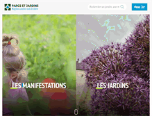 Tablet Screenshot of jardins-de-france.com